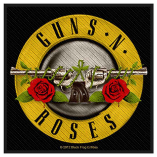 Guns N' Roses Patch Aufnäher · Bullet Logo · Offizieller Metal Band Merch