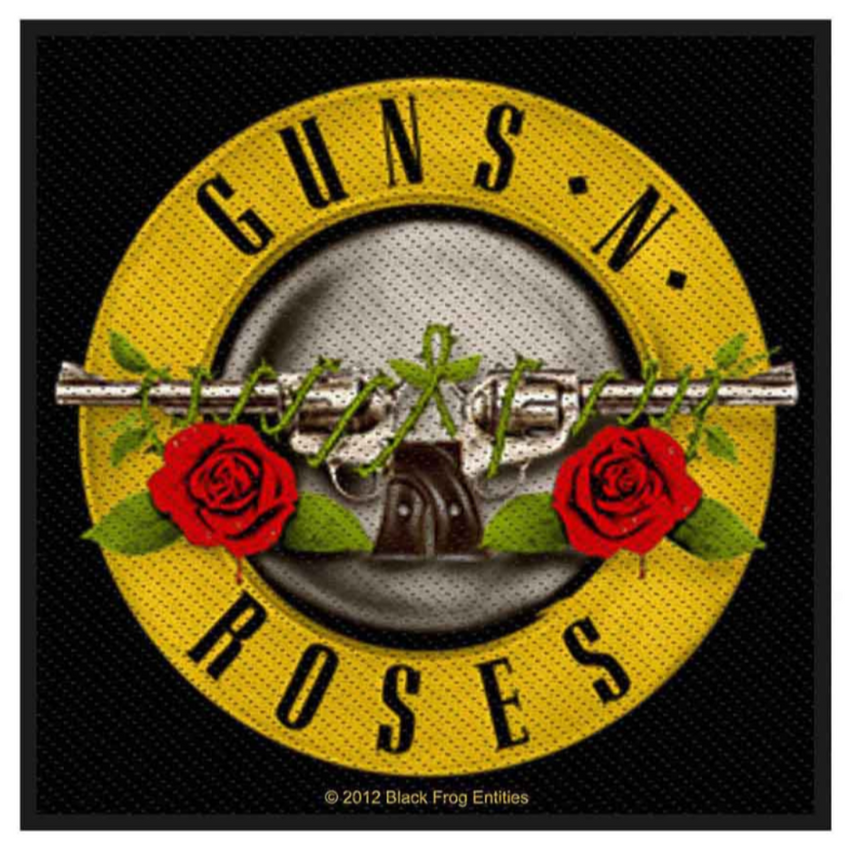 Guns N' Roses Aufnäher Stripe Patch - Motiv: Bullet Logo