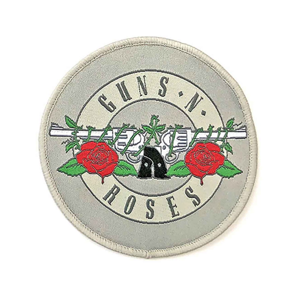 Guns N' Roses Aufnäher Patch - Motiv: Classic Circle Logo Silver