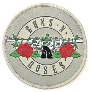 Guns N' Roses Patch Aufnäher · Classic Circle Silver Logo · Offizieller Metal Band Merch