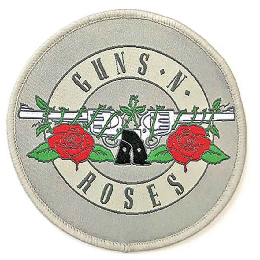 Guns N' Roses Aufnäher Patch - Motiv: Classic Circle Logo Silver