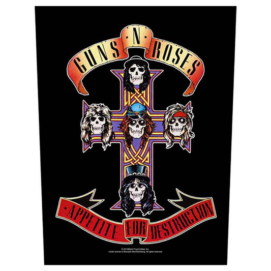 Guns N' Roses Backpatch Rückenaufnäher · Appetite For Destruction