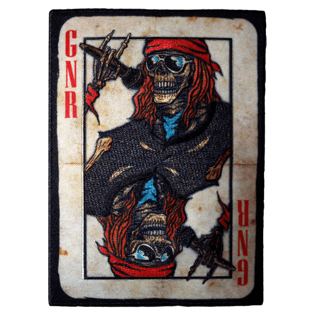 Guns-n-Roses-Patch-playing-Card - Totenkopf.com