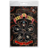 Guns N' Roses Gitarren Plektren (5er Plektrum Set) · Appetite For Destruction · Offizieller Metal Band Merch