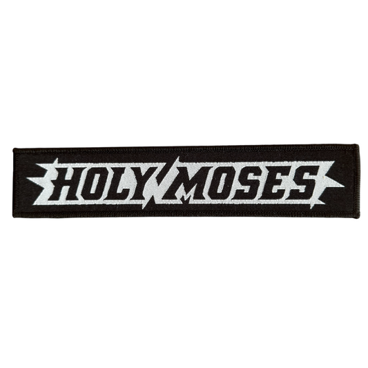 Holy Moses Patch · Grosser Logo Stripe (19cm x 4cm)