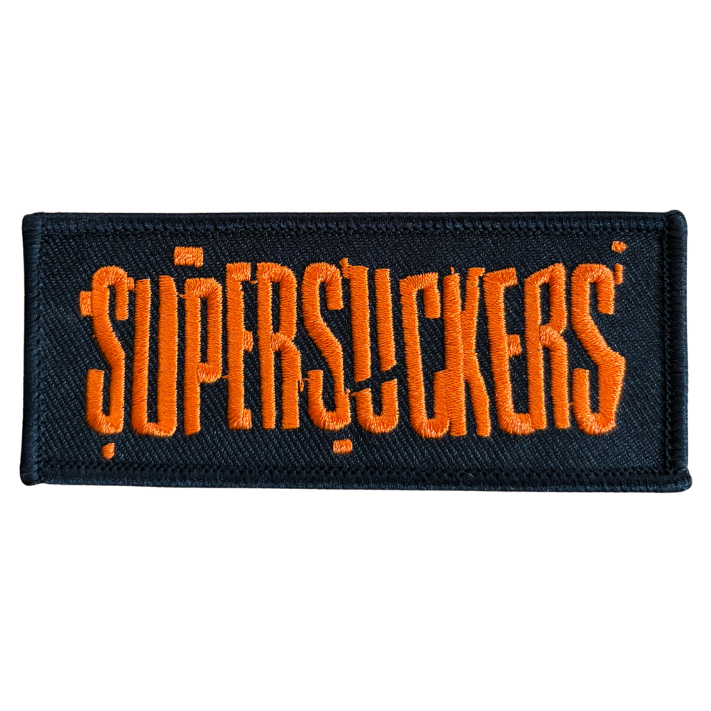 Supersuckers Patch · Text Logo Stripe (10cm x 4cm)
