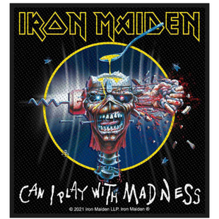 Iron Maiden Patch Aufnäher · Can i play with Madness · Offizieller Metal Band Merch