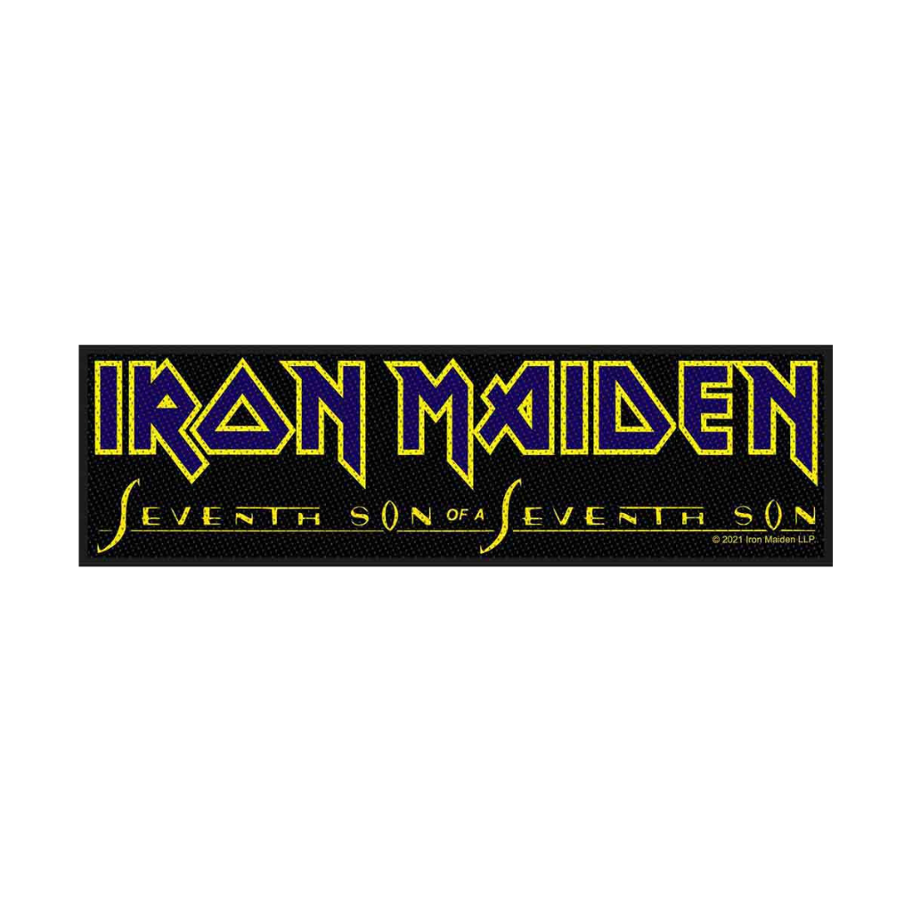 Iron Maiden Aufnäher Stripe Patch Seventh Son Logo