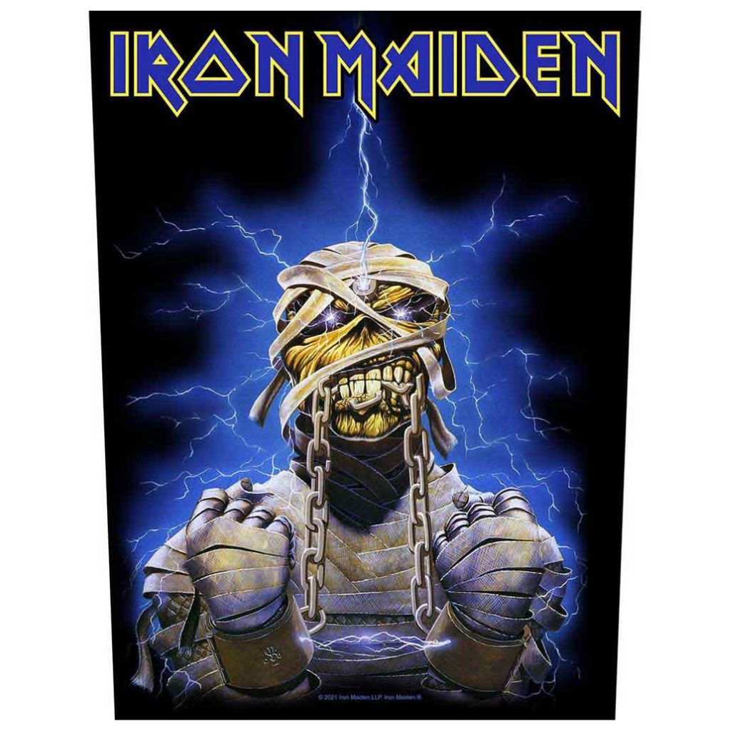 Iron Maiden Backpatch Rückenaufnäher · Powerslave · Offizieller Metal Band Merch