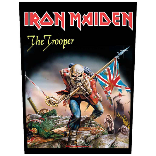 Iron Maiden Backpatch Rückenaufnäher · The Trooper · Offizieller Metal Band Merch