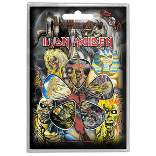 Iron Maiden Gitarren Plektren (5er Plektrum Set) · Early Albums · Offizieller Metal Band Merch