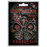 Iron Maiden Gitarren Plektren (5er Plektrum Set) · Senjutsu · Offizieller Metal Band Merch