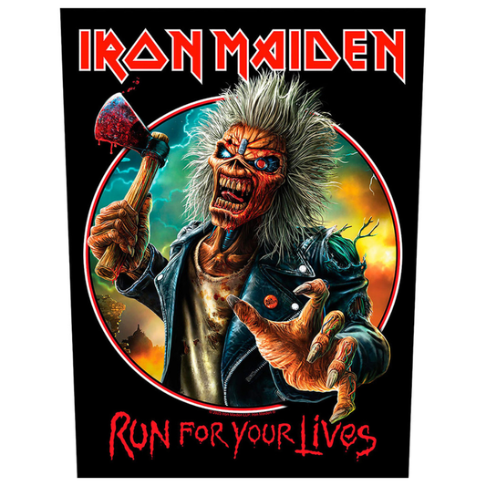 Iron Maiden Backpatch · Run For Your Lives