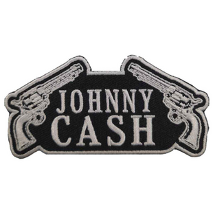 Johnny Cash Patch Aufnäher · Gun · Offizieller Rock Band Merch