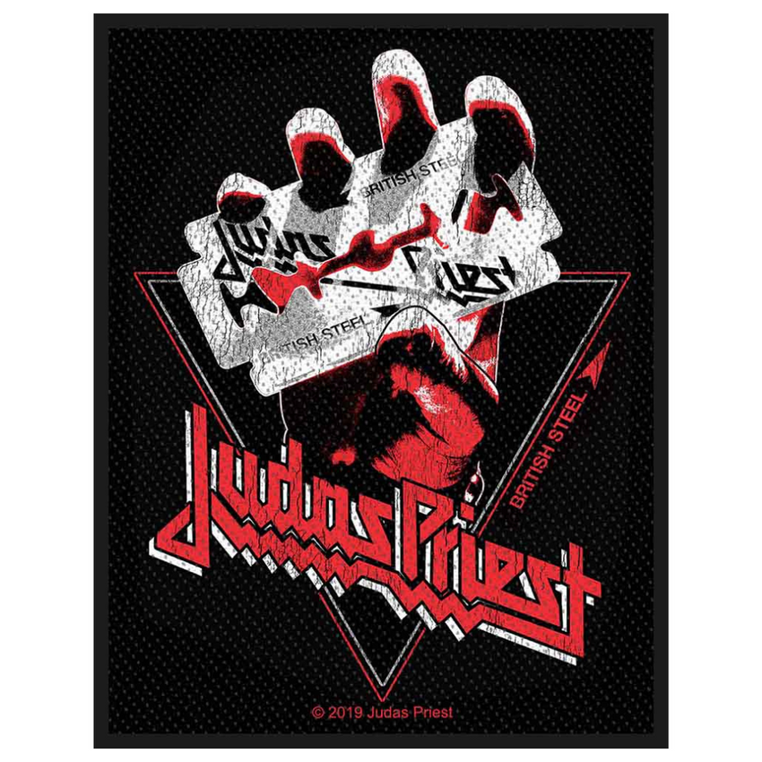 Judas Priest Patch Aufnäher · British Steel Vintage · Offizieller Metal Band Merch