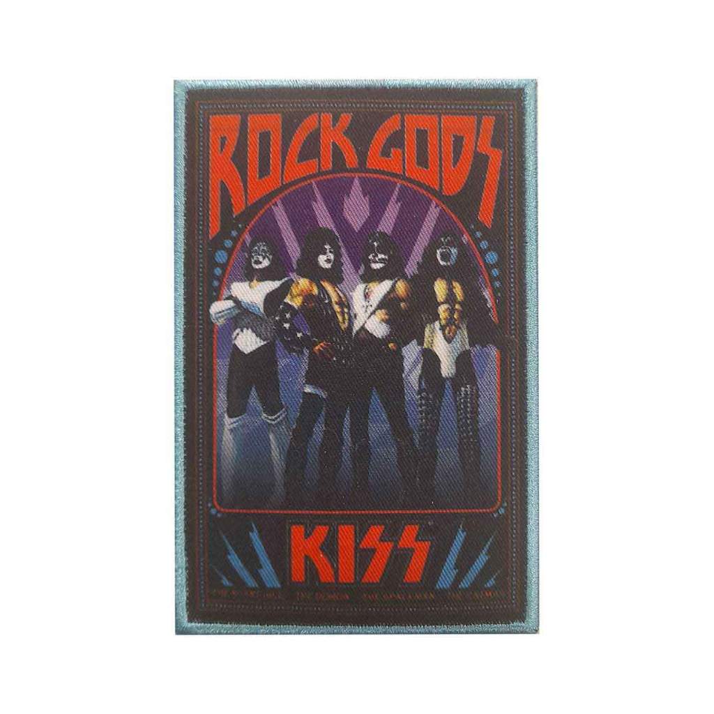 Kiss Patch Aufnäher · Rock Gods · Offizieller Metal Band Merch