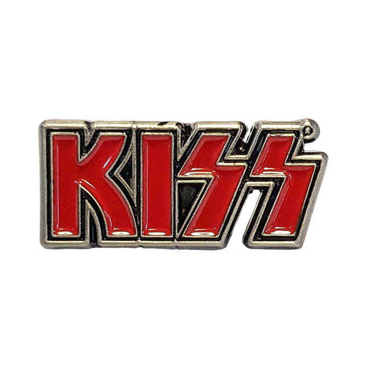 Kiss Metal Anstecker Pin - Motiv: Logo Red Mini