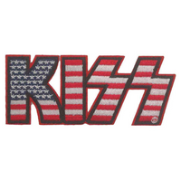 Kiss Aufnäher Patch American Flag Logo