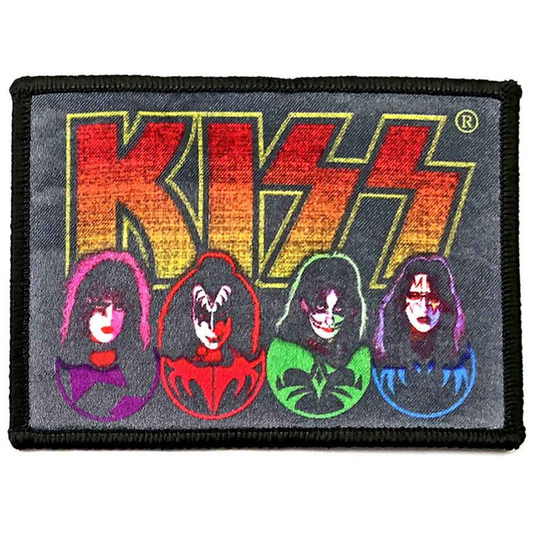 Kiss Patch Aufnäher · Faces & Icons · Offizieller Metal Band Merch