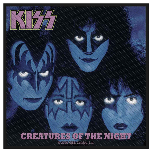 Kiss Patch Aufnäher · Creatures of the Night Printed · Offizieller Metal Band Merch