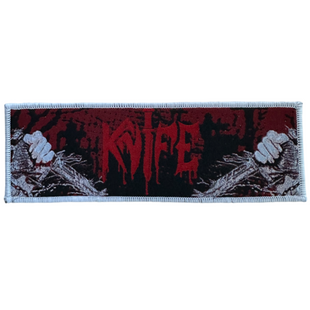 Knife Patch Aufnäher · Langer Stripe Patch 18cm · Offizieller Metal Band Merch