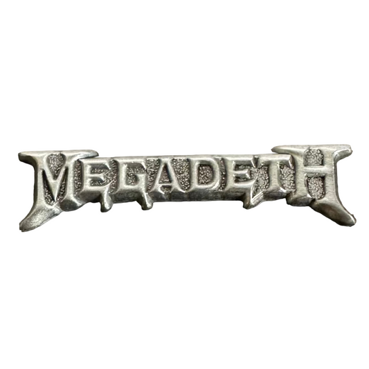 Megadeth Kleiner Anstecker Pin · Chrome Logo · Official Metal Band Merch