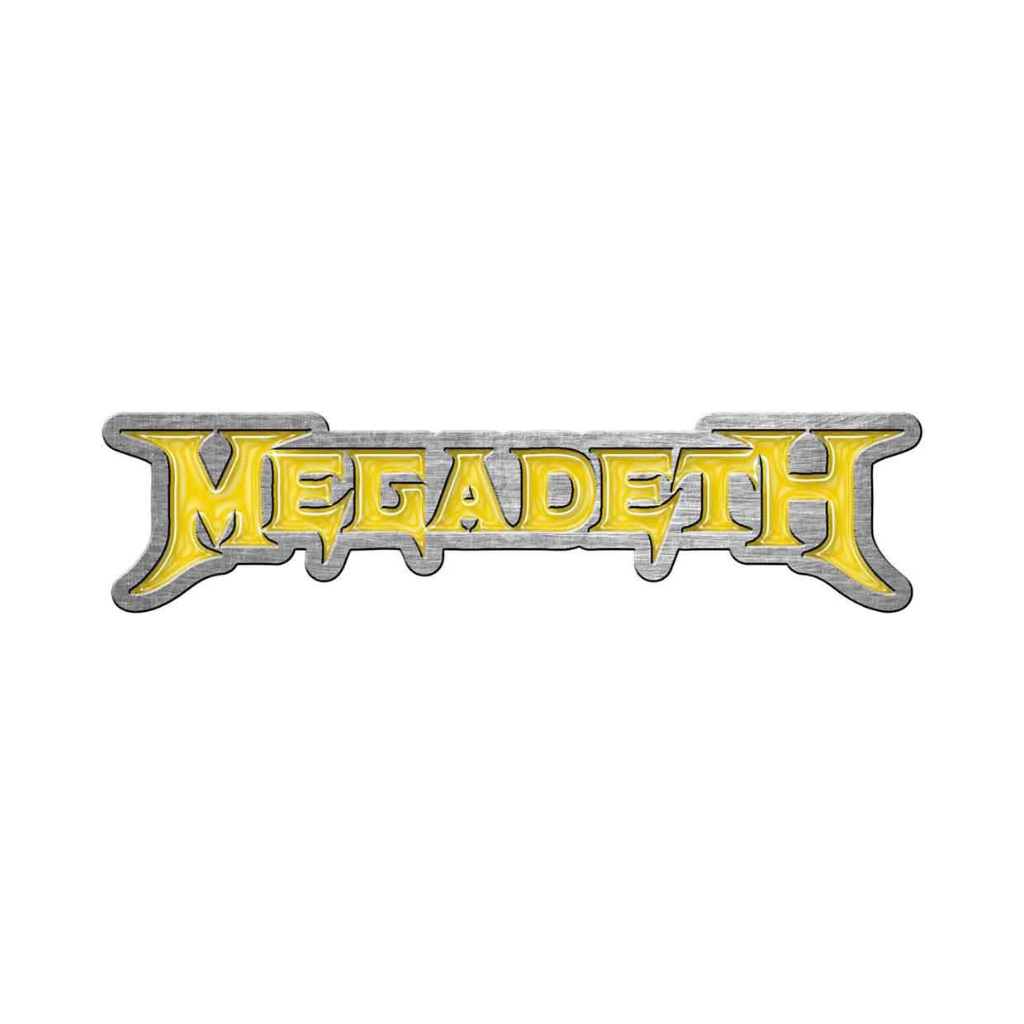 Megadeth Metal Anstecker Pin - Motiv: Yellow Logo