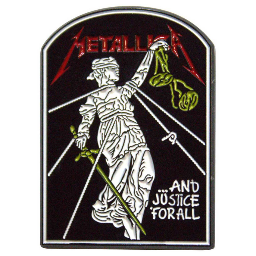 Metallica Anstecker Pin · And Justice For All Tombstone · Official Metal Band Merch