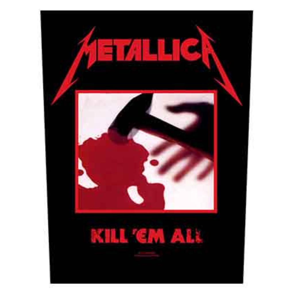 Metallica Backpatch Rückenaufnäher · Kill em All · Offizieller Metal Band Merch