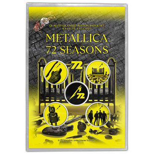 Metallica Button Anstecker (25mm) 5er Set · 72 Seasons · Offizieller Metal Band Merch