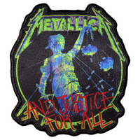 Metallica Patch Aufnäher · And Justice For All · Offizieller Metal Band Merch 