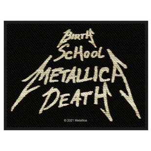 Metallica Patch Aufnäher · Birth, School, Death · Offizieller Metal Band Merch