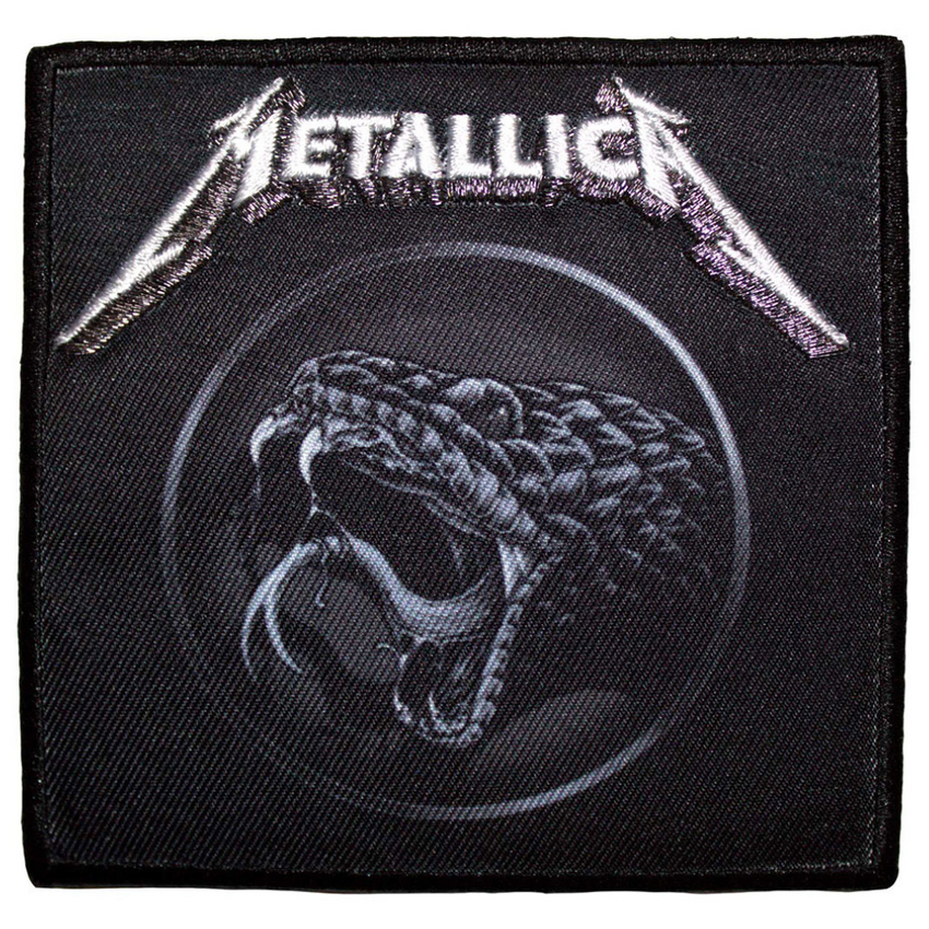 Metallica Patch Aufnäher · Black Album Poster · Offizieller Metal Band Merch