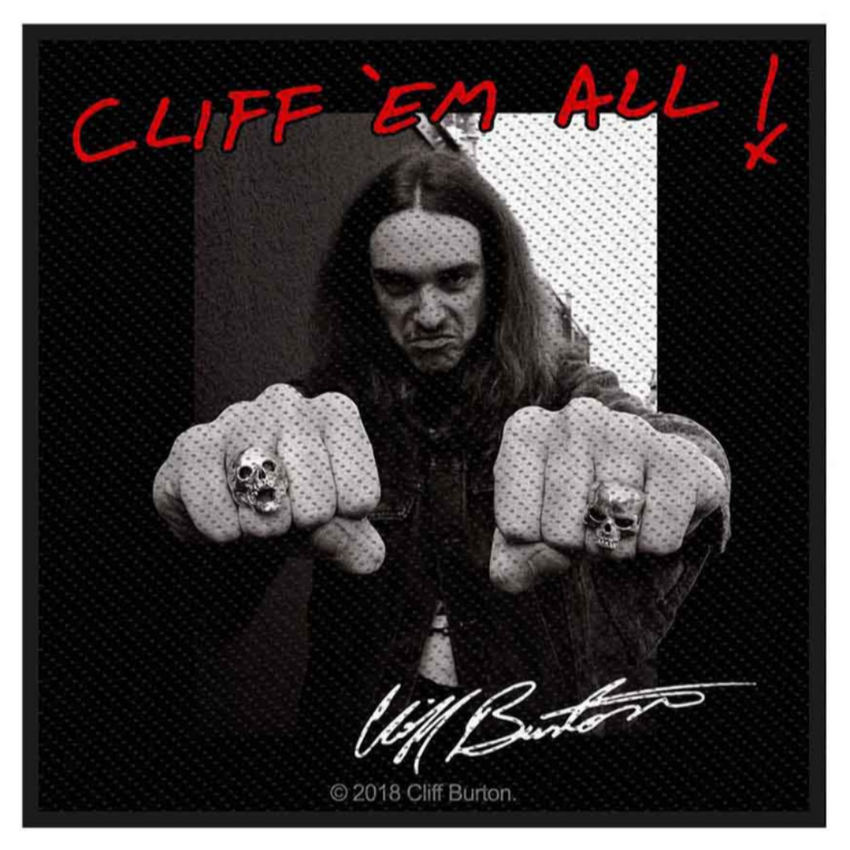 Metallica Aufnäher Patch Cliff Em All (Cliff Burton)