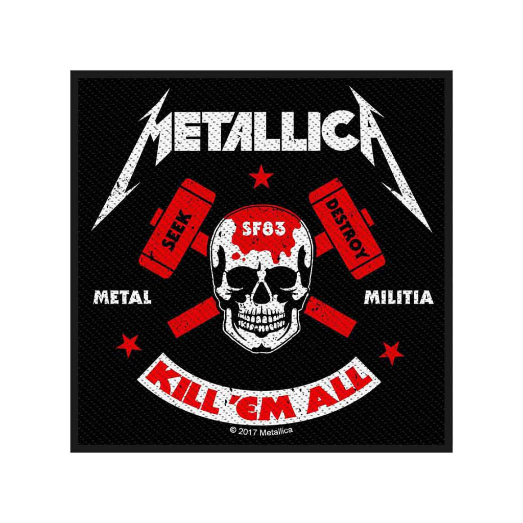 Metallica Aufnäher Patch Kill Em All Metal Melitia