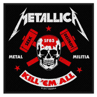 Metallica Aufnäher Patch Kill Em All Metal Melitia