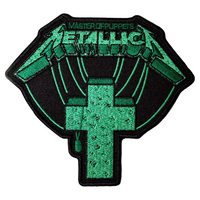 Metallica Patch Aufnäher · Master Of Puppets Green Cross · Offizieller Metal Band Merch