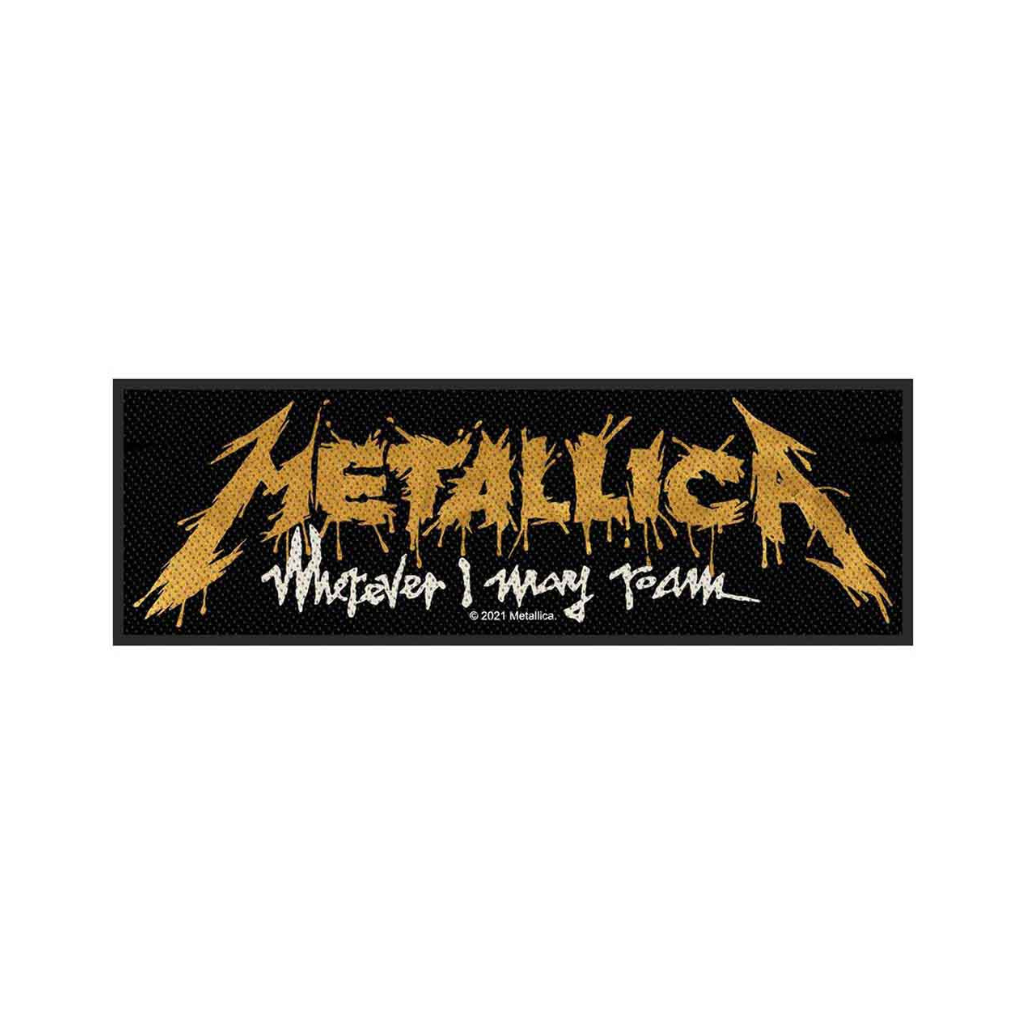 Metallica Aufnäher Patch Wherever I May Roam Logo Stripe