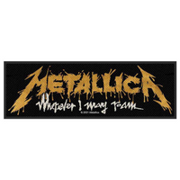 Metallica Aufnäher Patch Wherever I May Roam Logo Stripe