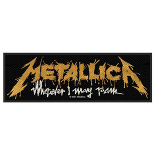 Metallica Patch Aufnäher · Wherever I May Roam Logo Stripe · Offizieller Metal Band Merch