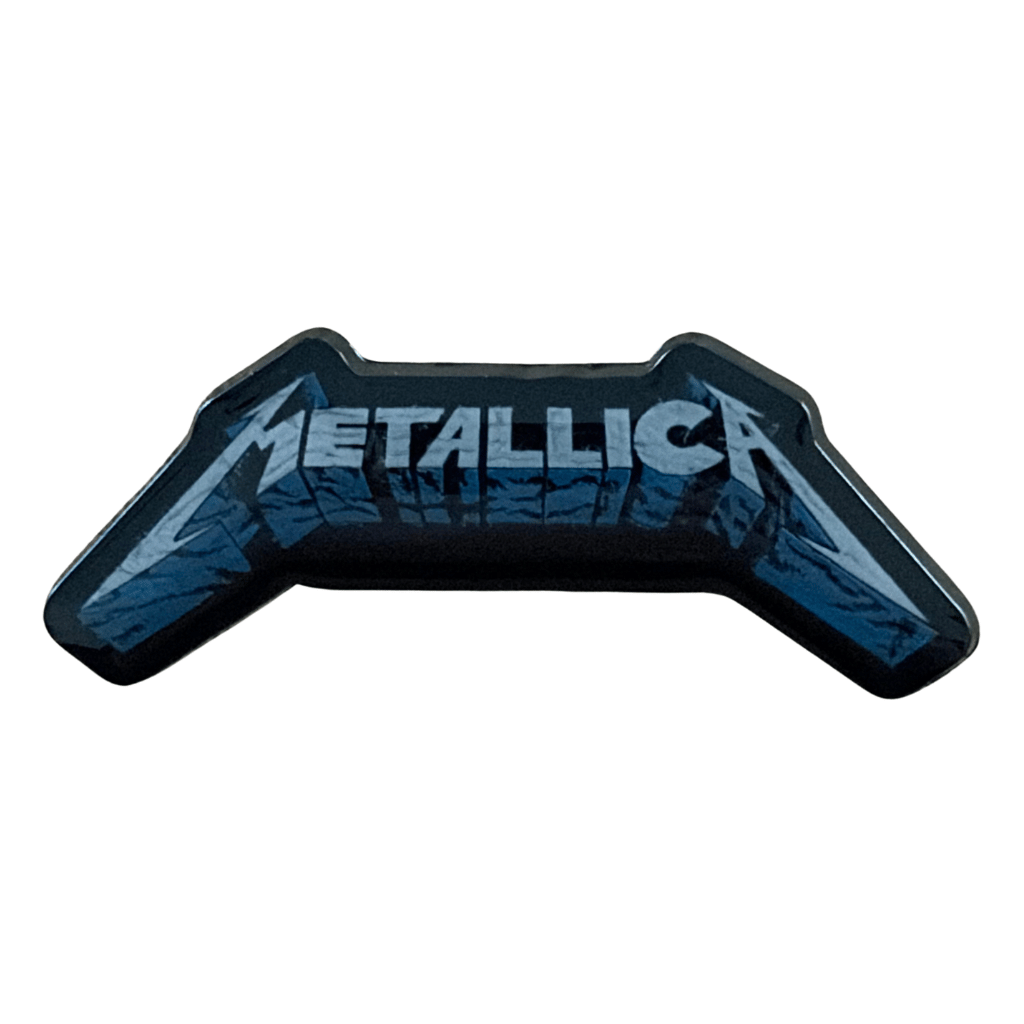 Metallica Anstecker Pin · Logo Blue Shadow (4cm x 2cm)