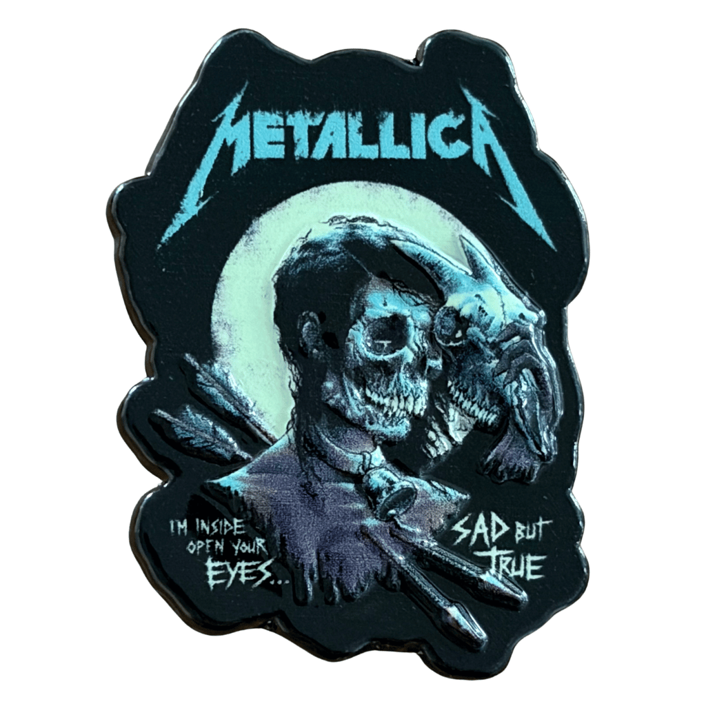 Metallica Anstecker Pin · Sad But True (3cm x 4cm)