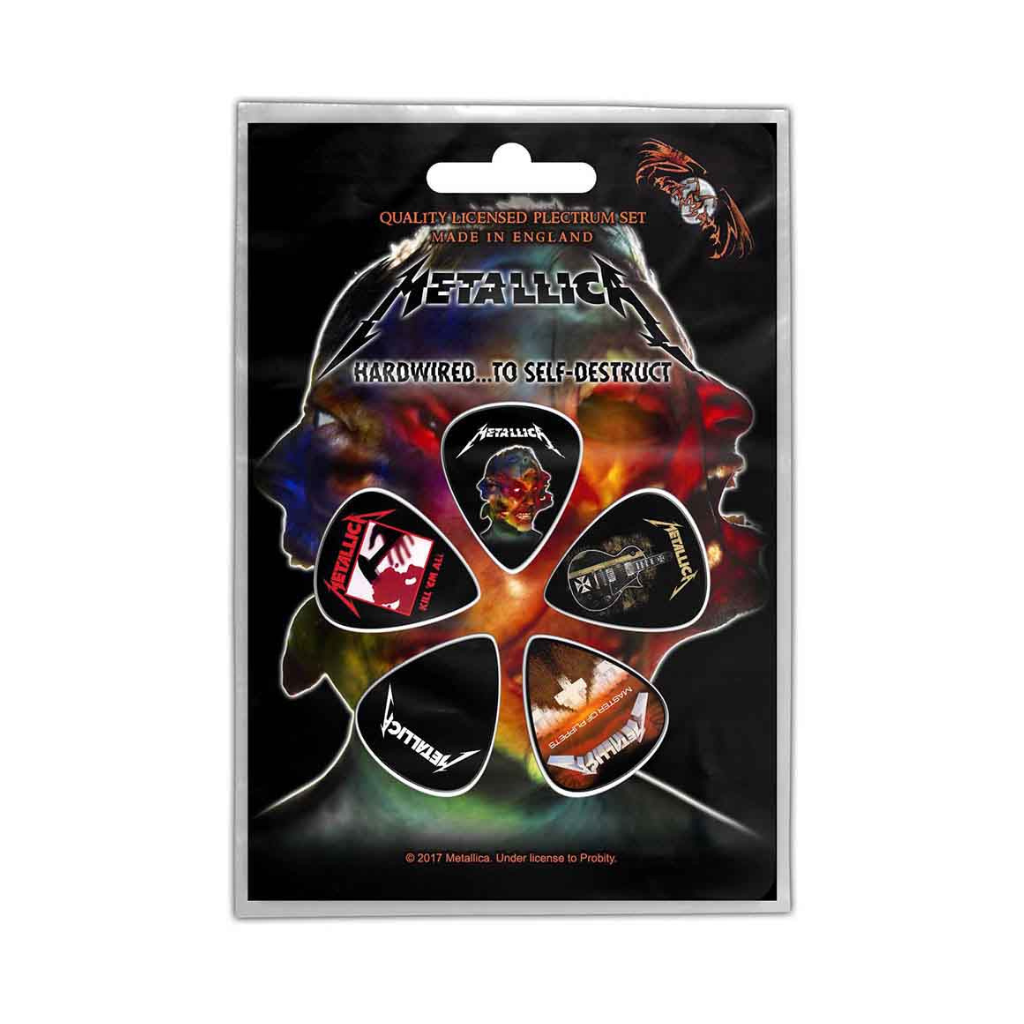 Metallica Gitarren Plektrum Picks (5er Plek Set) Hardwired To Self Destruct