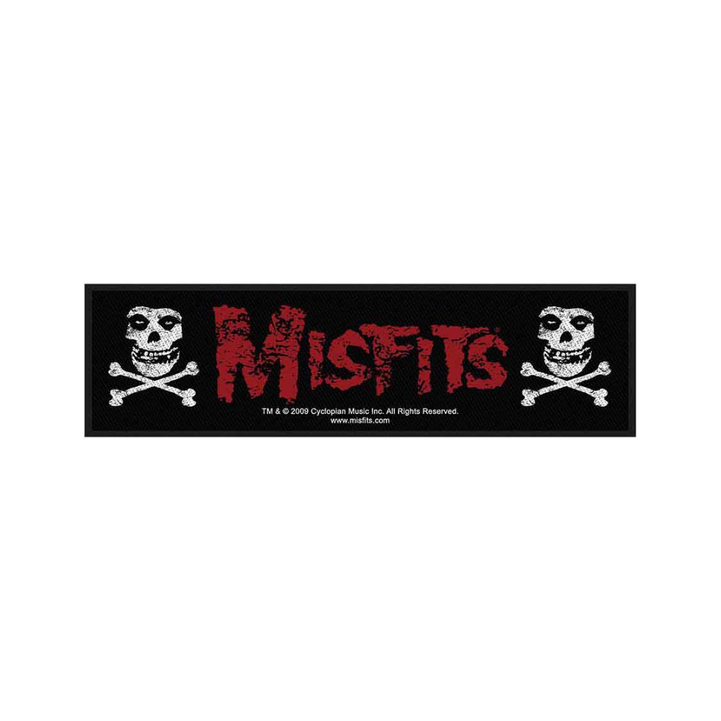 Misfits Aufnaeher Stripe Patch - Motiv: Cross Bones