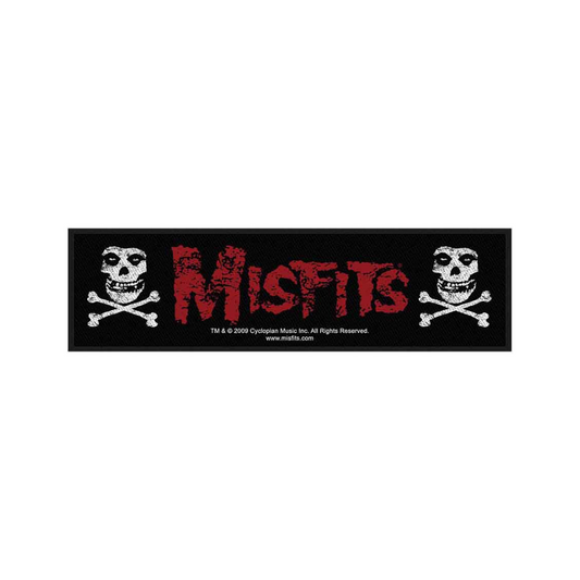 Misfits Aufnaeher Stripe Patch - Motiv: Cross Bones