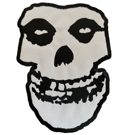 Misfits Backpatch Rückenaufnäher · White Skull Cut Out (22cm x 29cm) - Totenkopf.com