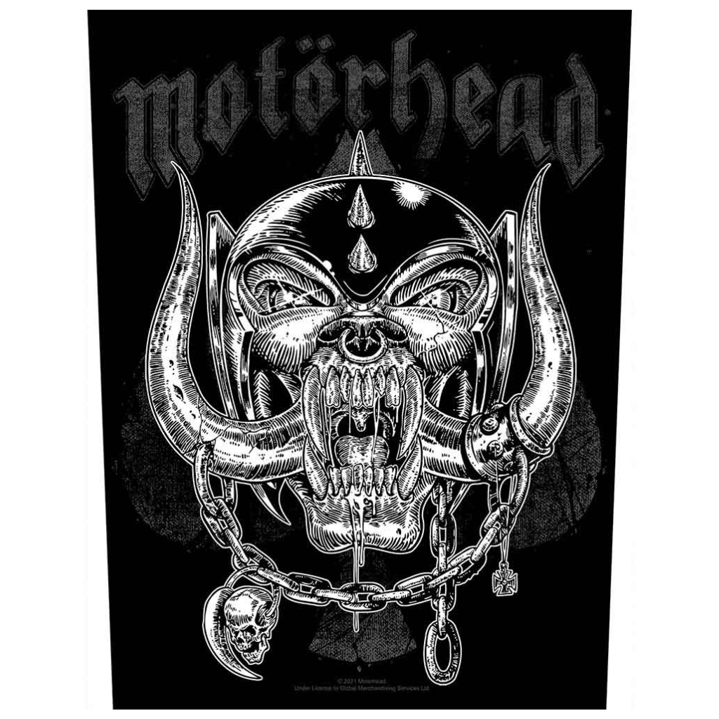 Motörhead Backpatch Rückenaufnäher · Etched Iron · Offizieller Metal Band Merch