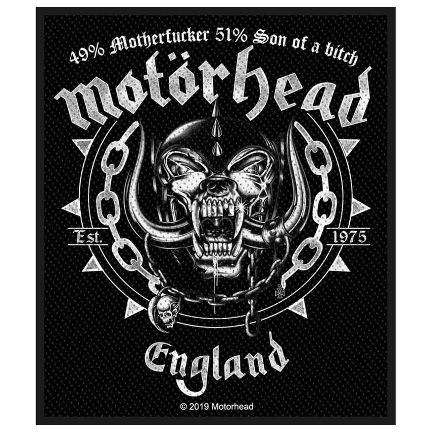 Motörhead Patch Aufnäher · Ball & Chain · Offizieller Metal Band Merch