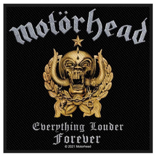 Motörhead Patch Aufnäher · Everything Louder Forever · Offizieller Metal Band Merch