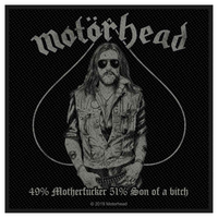 Motörhead Patch Aufnäher · 49% Motherfucker · Offizieller Metal Band Merch